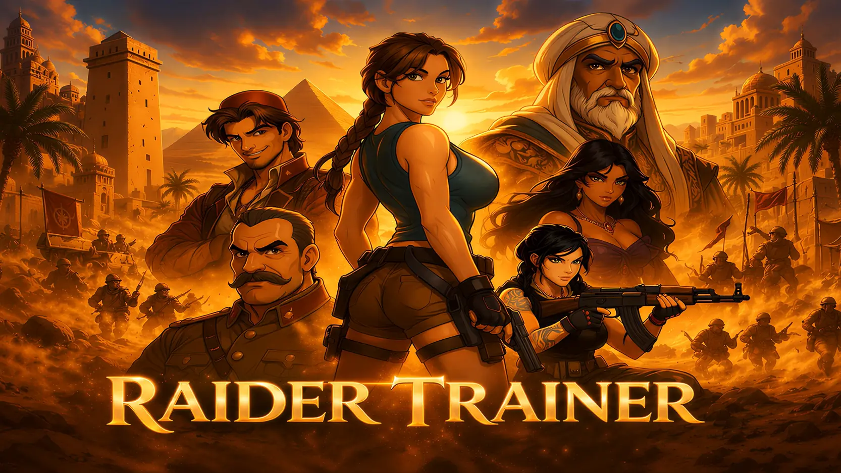 Raider Trainer porn xxx game download cover