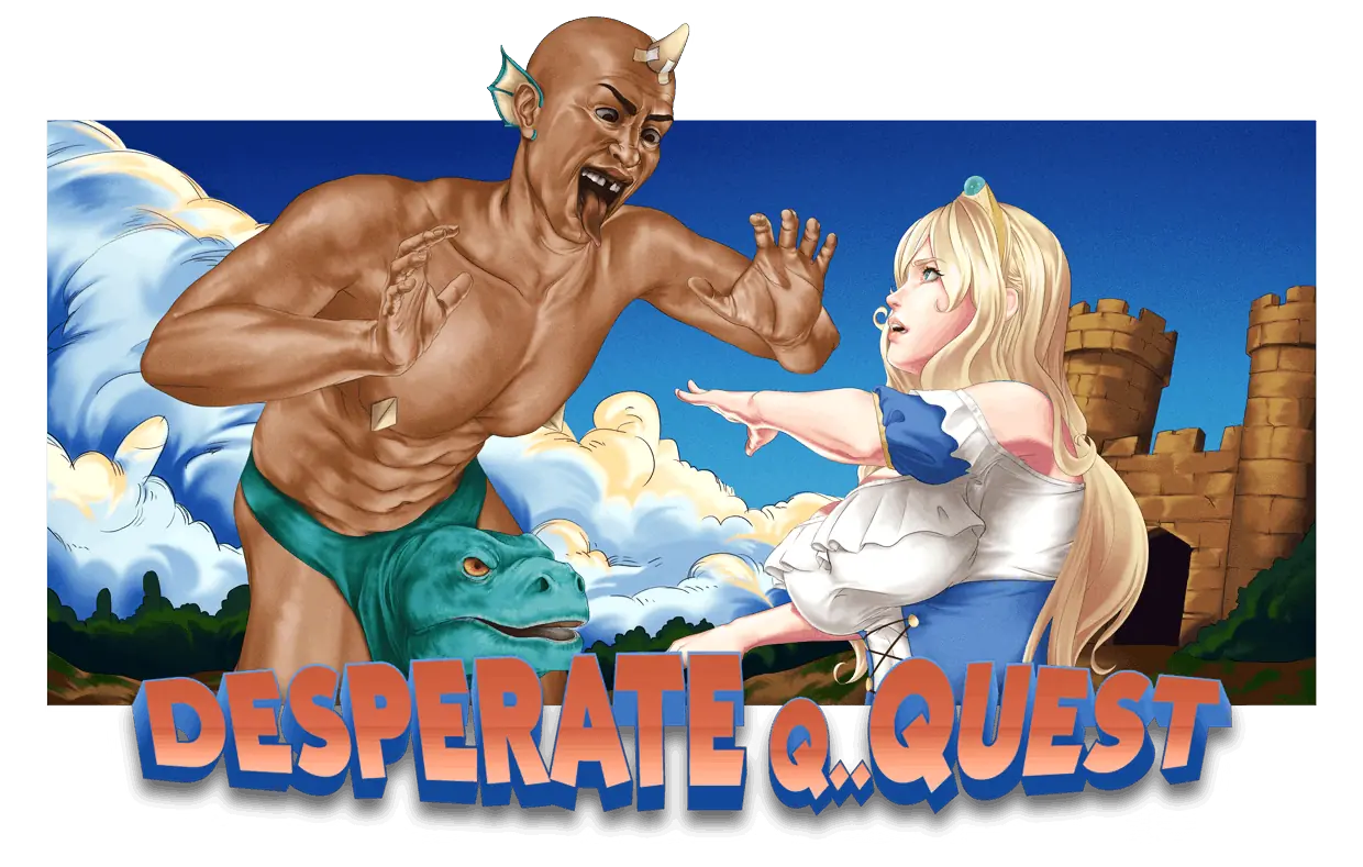 Desperate Q..Quest porn xxx game download cover