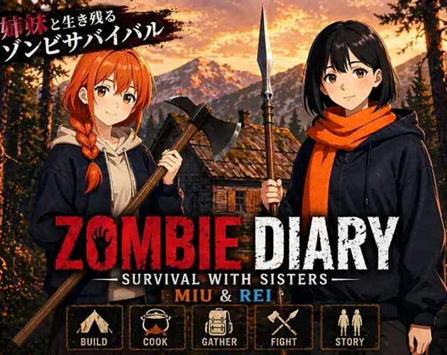 Zombie Diary: Survival with Sisters Miu & Rei porn xxx game download cover